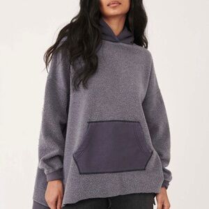 Free People Trademark Hoodie/ Charcoal